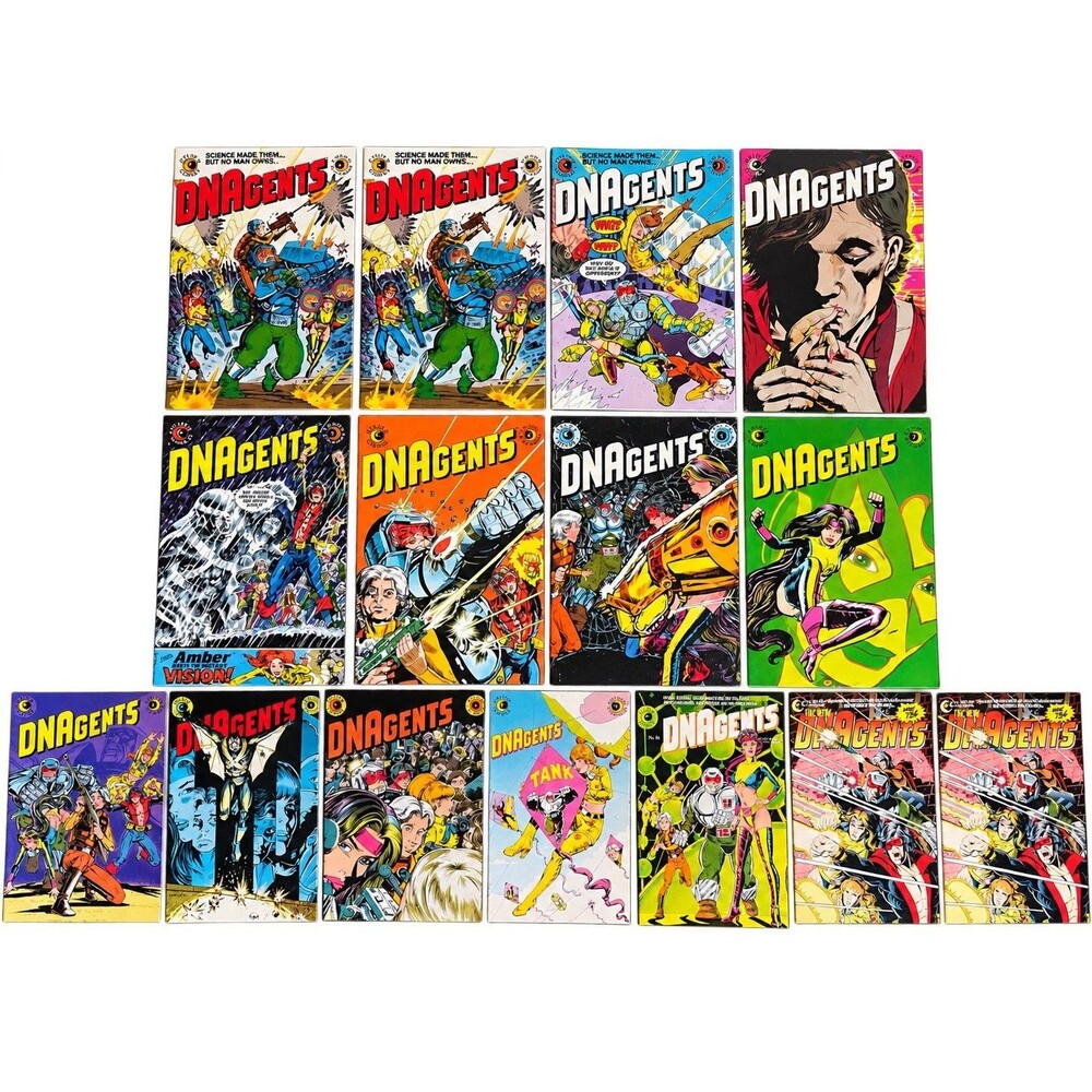 DNAgents #1-11 #16 + New DNAgents #1 Lot of 15 Eclipse Comics 1983